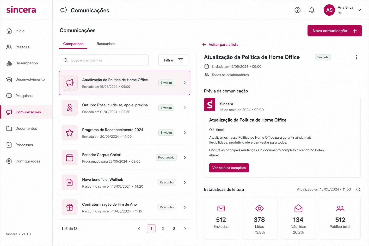 Materiais e enablement para parceiros Sincera